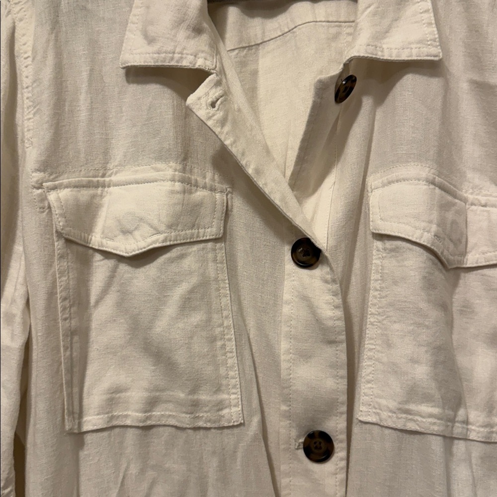 Cream Drawstring Jacket - image 1